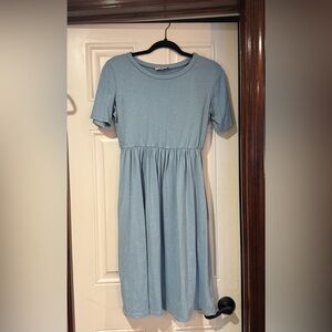 NeeSee’s Dresses Light Blue Dress With Pockets, Size Small